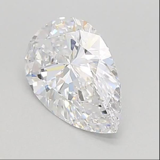 Diamant Lab Pear 1.11 ct  D  VVS1 Certificat IGI